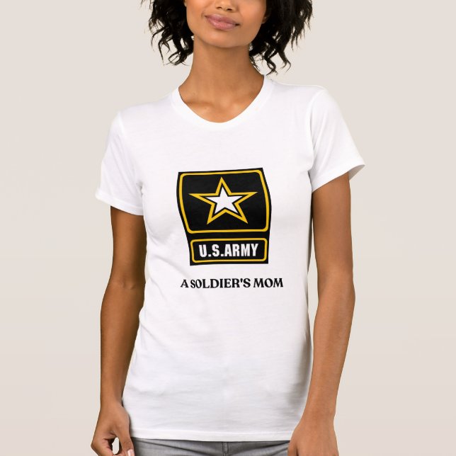 USA-armésoldats mammas t-shirt – stolt armémamma  (Framsida)