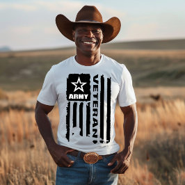 USA Arméveteranflagga T Shirt