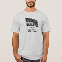 USA-årsdagar T-shirt Basic svart bläck ingen fluff