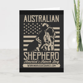 USA Aussie hälsningkort Kort
