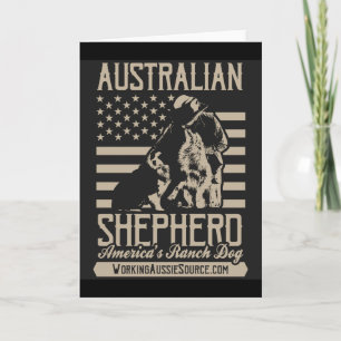 USA Aussie hälsningkort Kort