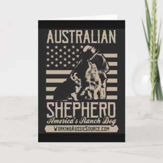USA Aussie hälsningkort Kort