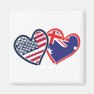 USA—Austrailia-Kärlek Magnet