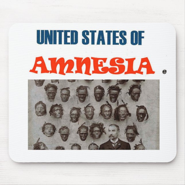 USA AV MINNESFÖRlust.  Musmatta (Framsidan)