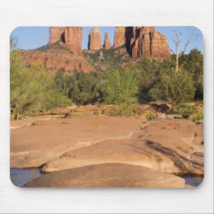USA, AZ, Cathedral Rocks vid Red Rock Crossing Musmatta