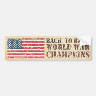 USA, Back to Back världsmästare i krig Bildekal