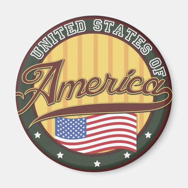 USA Badge Magnet (Framsidan)