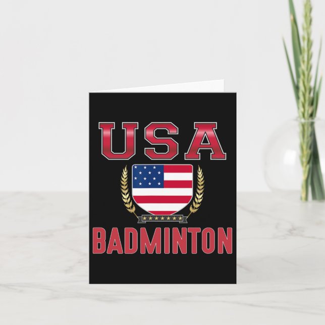 Usa Badminton - Kort (Framsida)