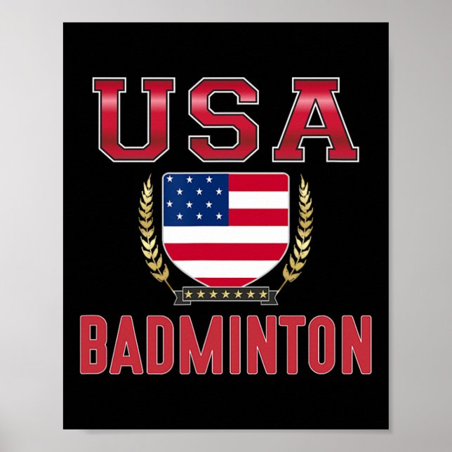 Usa Badminton - Poster (Framsidan)