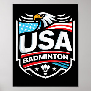 Usa Badminton Poster