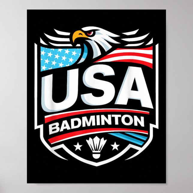 Usa Badminton  Poster (Framsidan)
