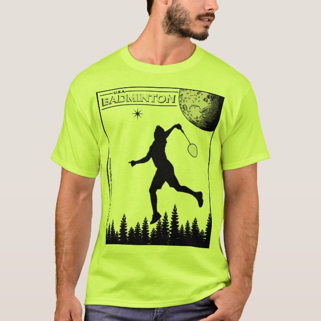 USA Badminton T-Shirt (Framsida)