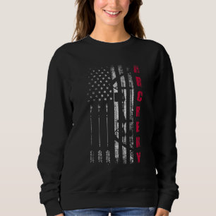 Usa Bågskytte Lag Amerikansk Flagga Hjärta Us Bågs T Shirt