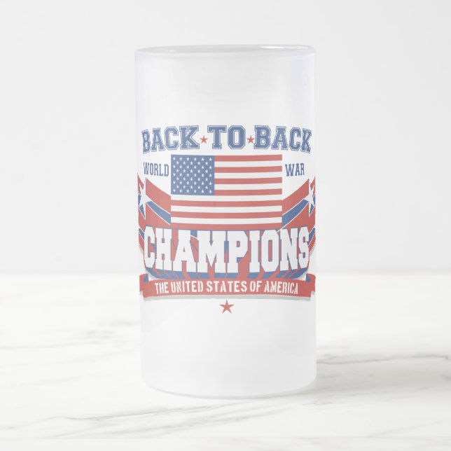 USA baksida som drar tillbaka frostade ölmuggar Frostat Ölglas (Center)