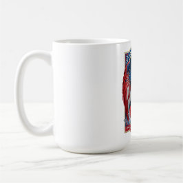 USA Bald Eagle Emblem American Flag Soccer Gift Kaffemugg