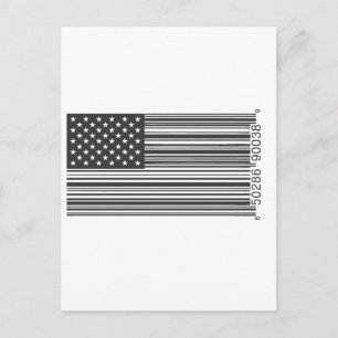 USA Barcode Vykort