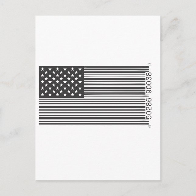 USA Barcode Vykort (Framsida)