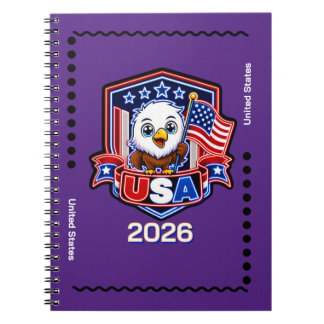 USA Barn Anteckningsbok