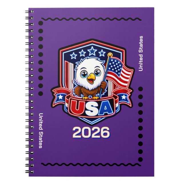 USA Barn Anteckningsbok (Framsidan)