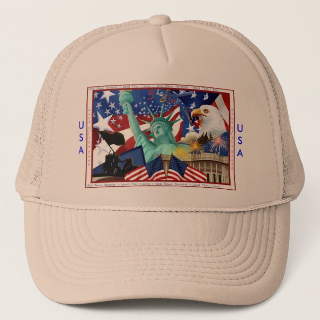 USA Baseball Cap Truckerkeps (Framsida)