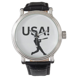 USA basebollspelare som använder punkt som boll Armbandsur