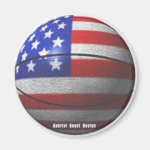USA basket Magnet
