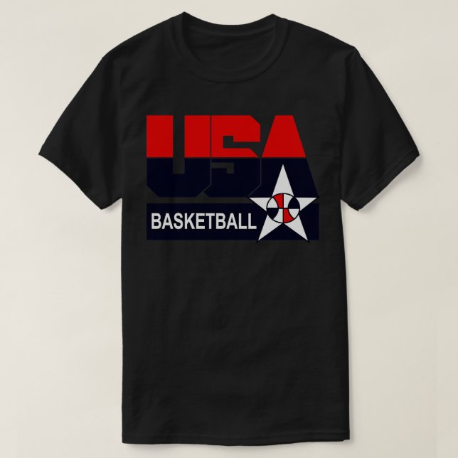 USA Basketball Dream Team 92 Retro T Shirt (Design framsida)