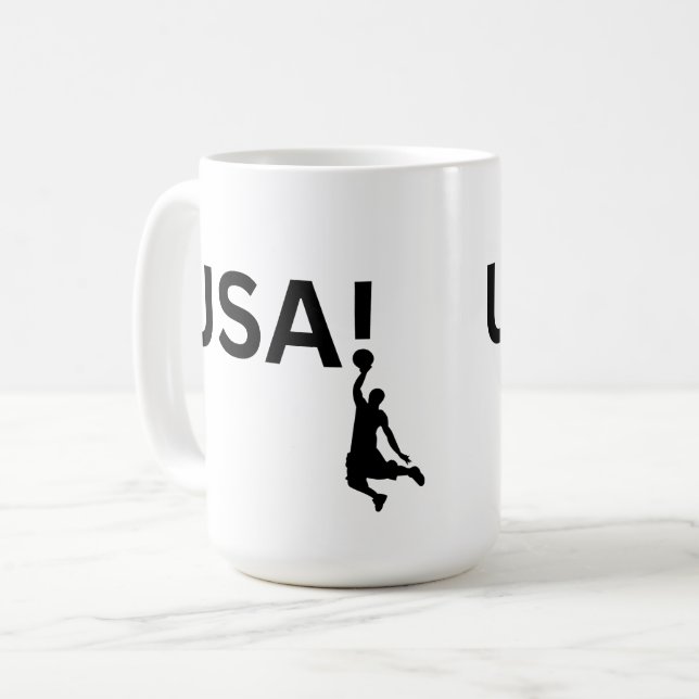 USA basketspelare Kaffemugg (Framsida vänster)