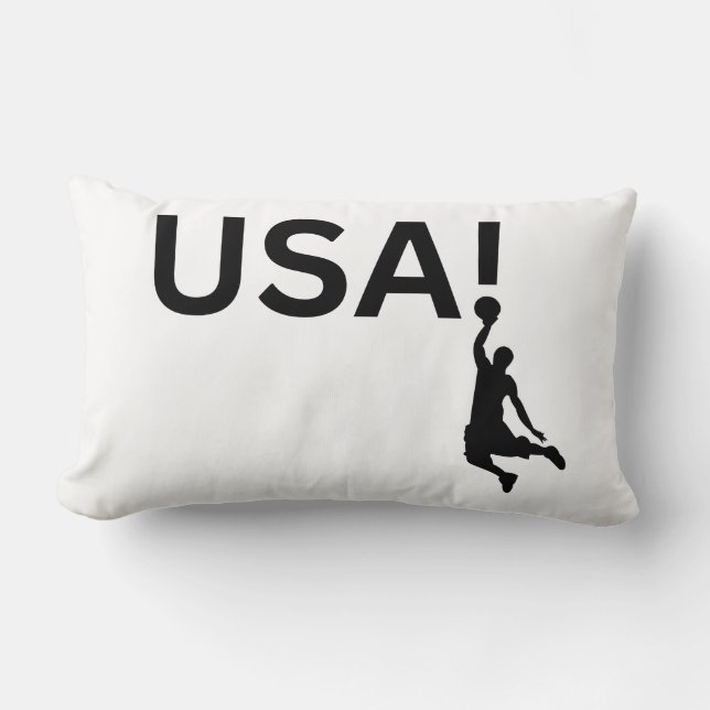 USA basketspelare Lumbarkudde (Framsida)