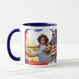 USA Bästa pappa någonsin trendig design Mugg