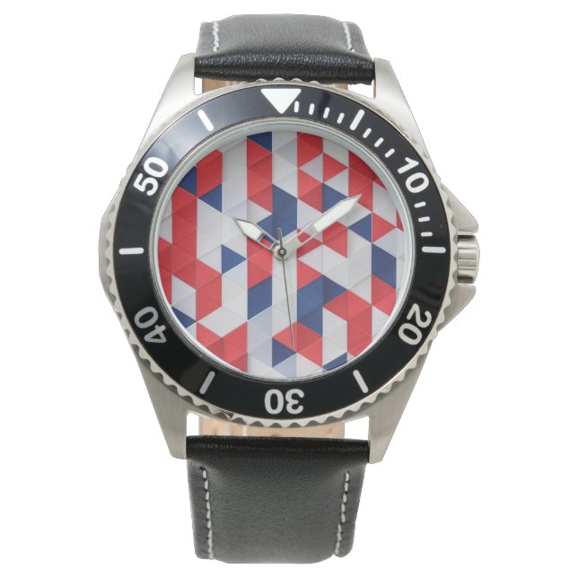 USA Bauhaus Geometric Art Armbandsur (Framsida)