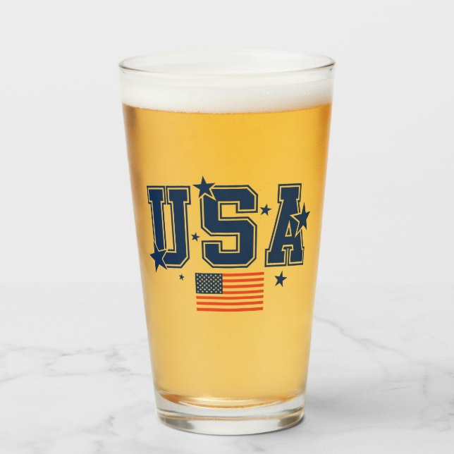 USA Beer Glaskopp (Framsida fylld)