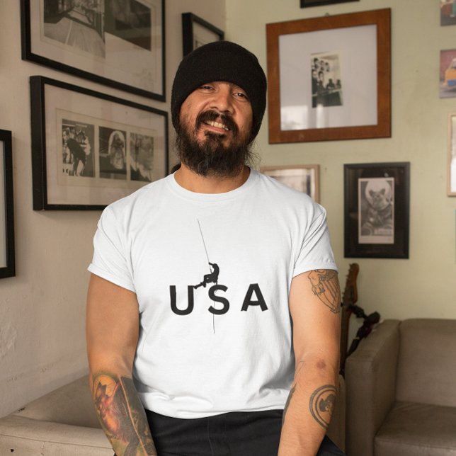 USA bergsklättring T Shirt (Skapare uppladdad)
