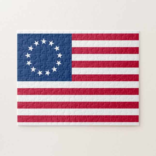 usa betsy ross flagga pussel (Horisontell)