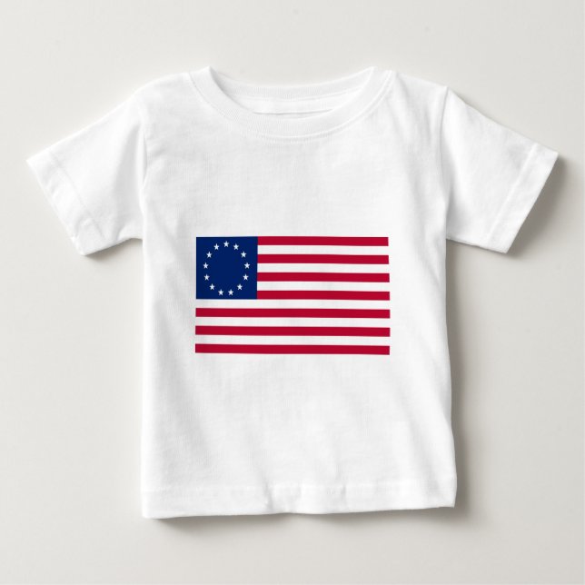 USA Betsy Ross flagga T Shirt (Framsida)