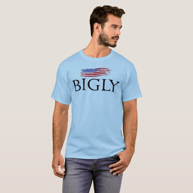 USA bigly flaggat-skjorta Tee Shirt (Hel framsida)
