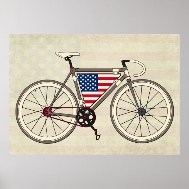 USA Bike poster (Framsidan)