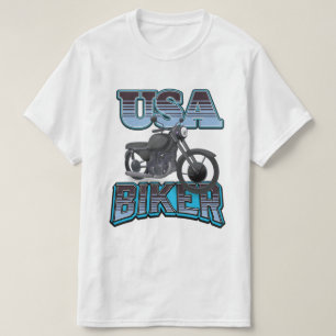USA BIKER LOGOTYP T SHIRT