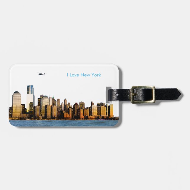 USA-bild för Luggage Tag-nummer Bagagebricka (Horisontell Framsida)
