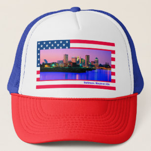 USA-bild för Trucker-Hat Truckerkeps