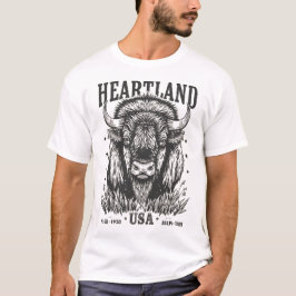 USA Bison T Shirt
