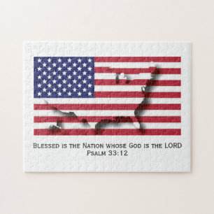 USA Blad nation AMERIKANSK FLAGGA Pussel