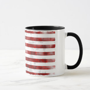 USA bleknade trevlig mönsterflagga Mugg