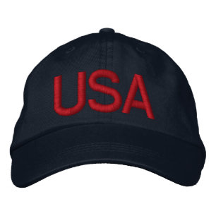 USA Blue Embroized Hat - Anpassad Broderad Keps