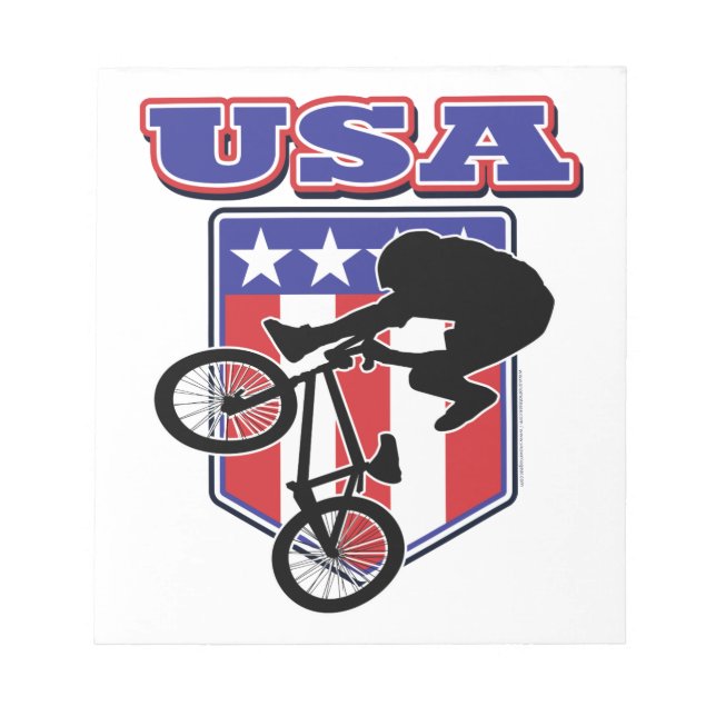 USA BMX-Biker Anteckningsblock (Framsida)