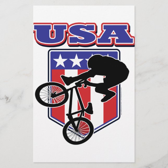 USA BMX-Biker Brevpapper (Framsida)