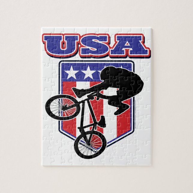 USA BMX-Biker Pussel (Vertikal)