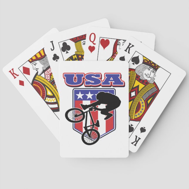 USA BMX-Biker Spelkort (Baksidan)