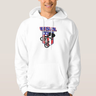 USA BMX-Biker Sweatshirt Med Luva