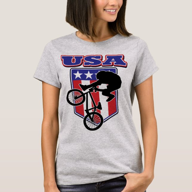 USA-BMX-Biker T-shirt (Framsida)